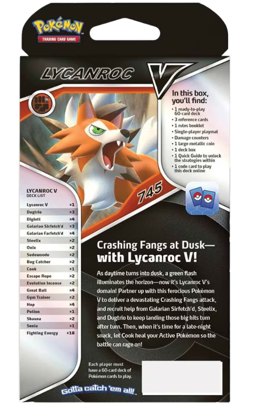 Pokémon TCG: Lycanroc V Battle Deck (60 Cards) - (ENG)
