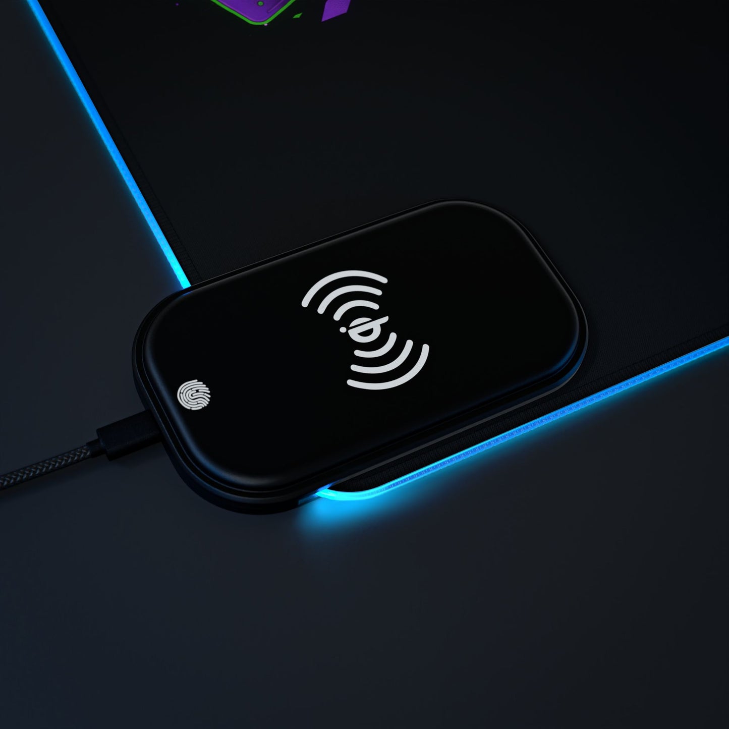 ProxyPulls "Cyber-Charge" RGB Mat | 15W Wireless Power & LED