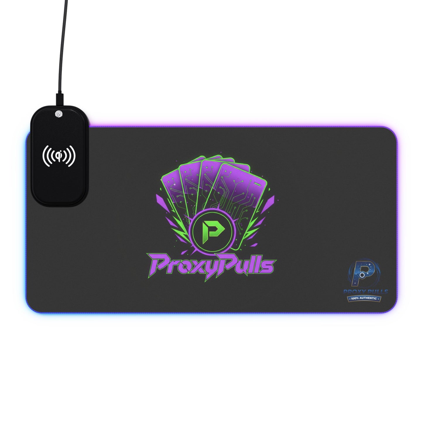 ProxyPulls "Cyber-Charge" RGB Mat | 15W Wireless Power & LED