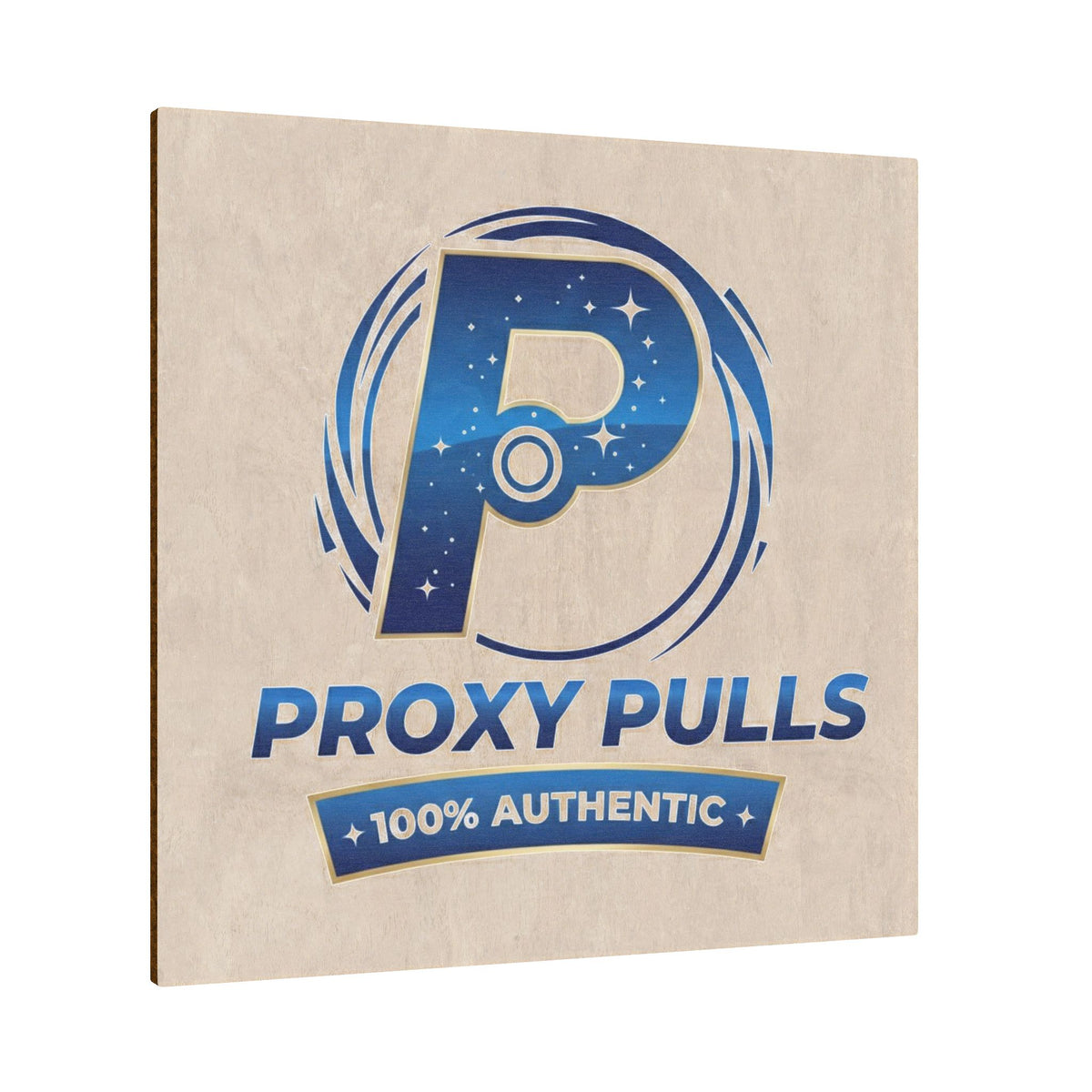 Wooden Ornament - ProxyPulls 100% Authentic Logo Plaque
