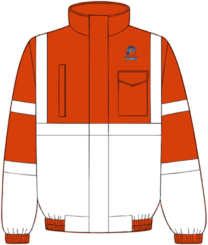 High-Visibility ProxyPulls Safety Bomber Jacket - Reflective Workwear Jacket