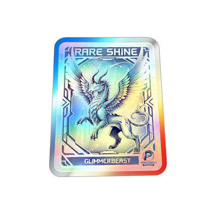 Holographic 'Rare Shine' Glimmerbeast Sticker - Limited Edition Die-Cut Pegasus