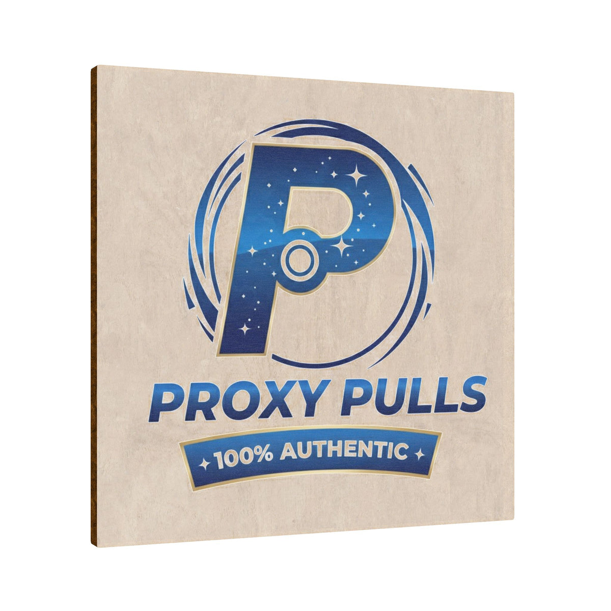 Wooden Ornament - ProxyPulls 100% Authentic Logo Plaque