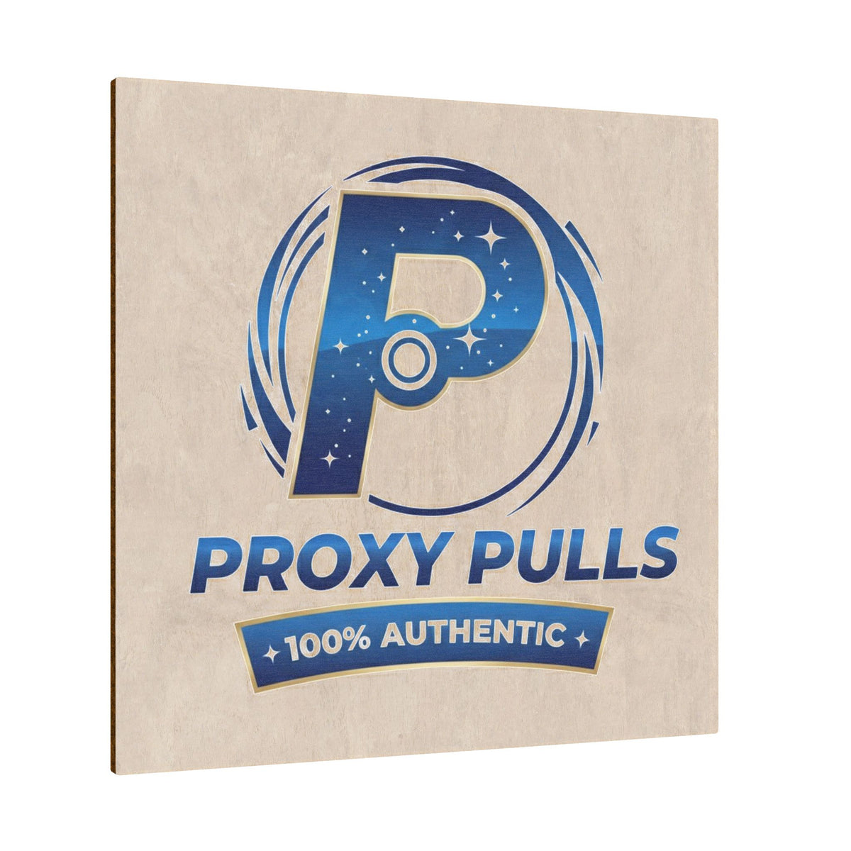 Wooden Ornament - ProxyPulls 100% Authentic Logo Plaque