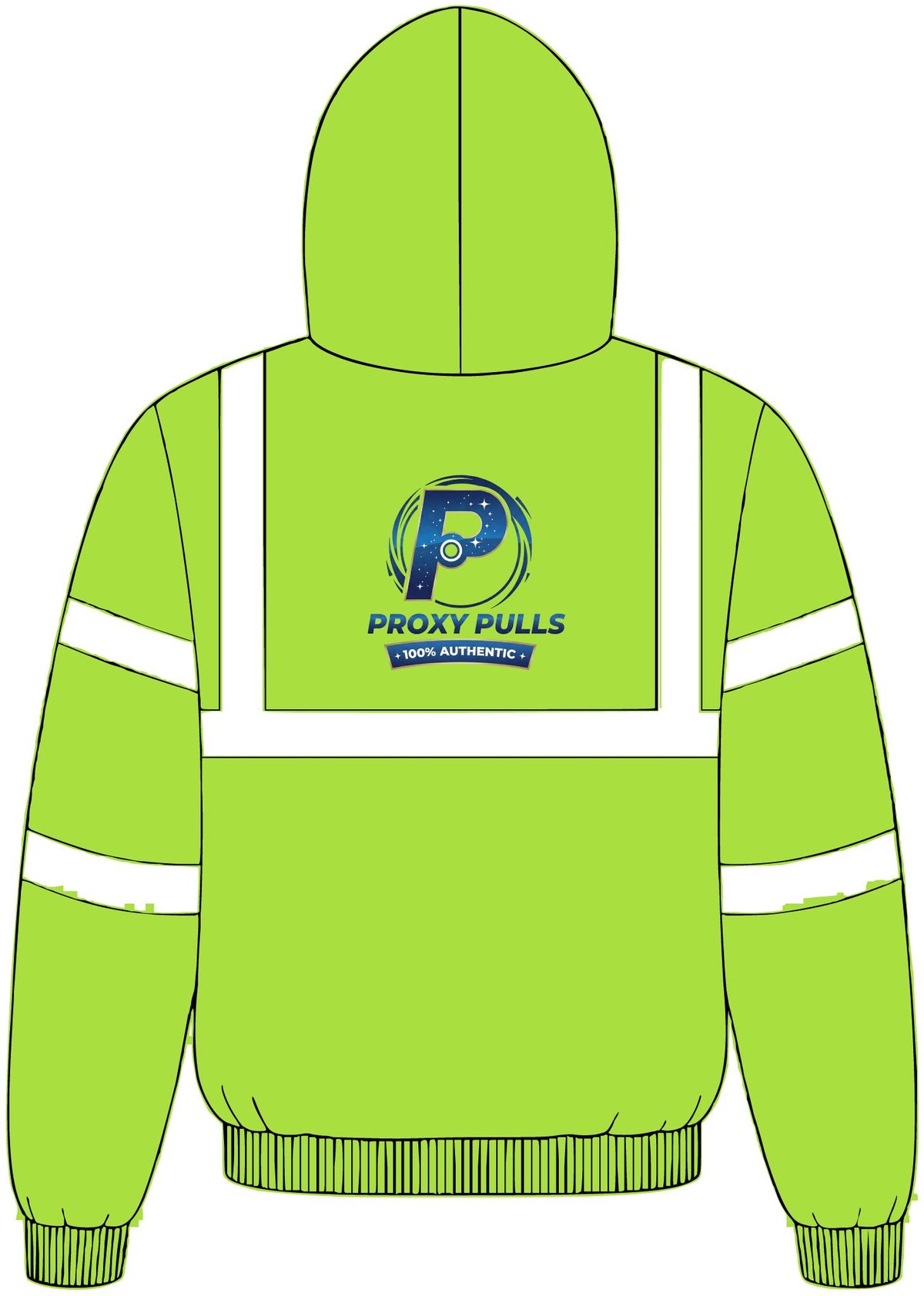 High-Visibility ProxyPulls Safety Bomber Jacket - Reflective Workwear Jacket