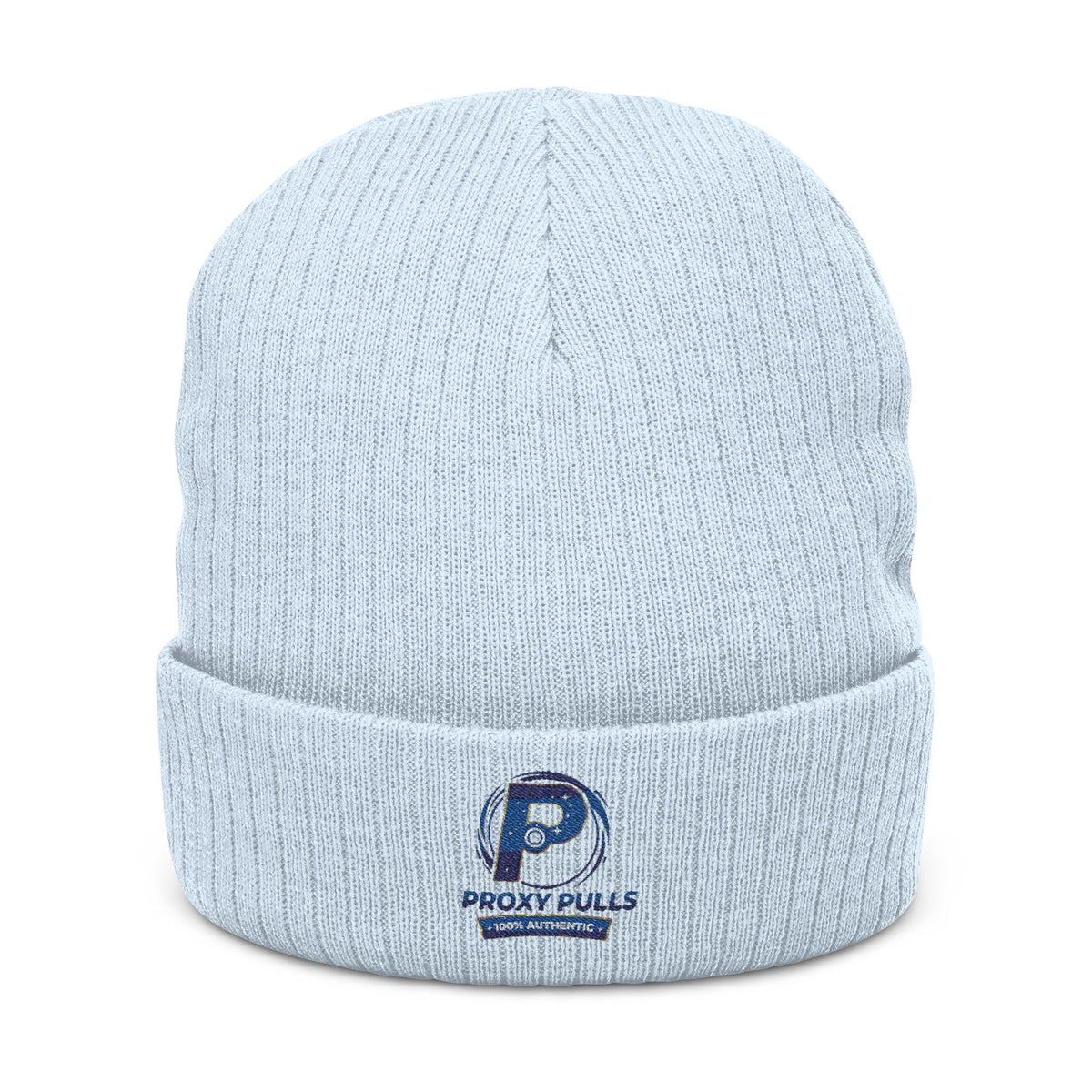 Embroidered Ribbed ProxyPulls Beanie