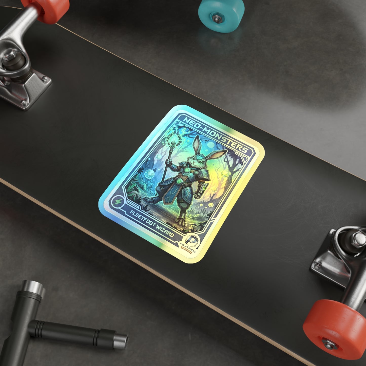 Holographic 'Neo-Monster' Fleetfoot Wizard Sticker - Limited Edition Die-Cut