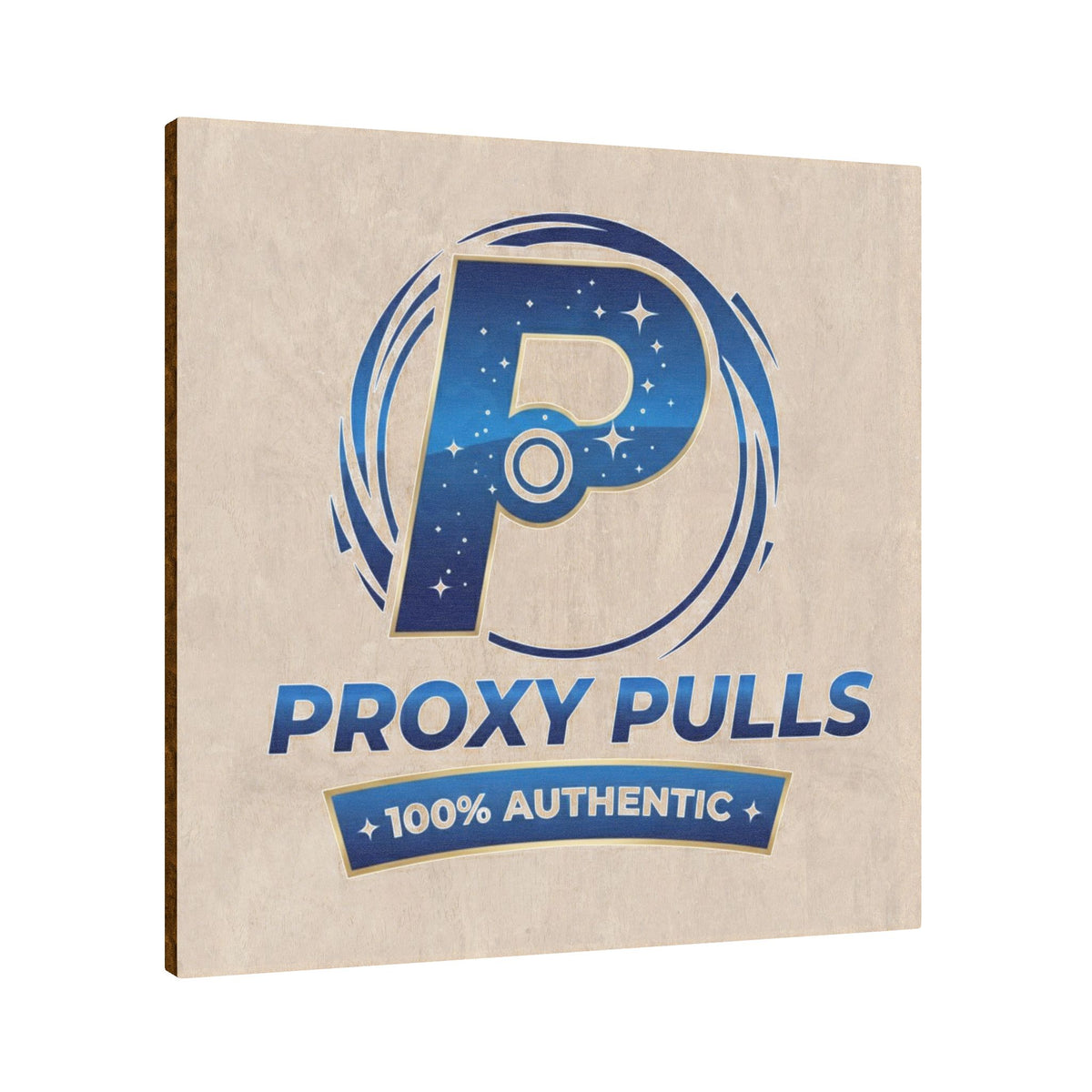 Wooden Ornament - ProxyPulls 100% Authentic Logo Plaque