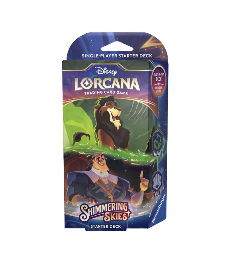 Disney Lorcana TCG: Shimmering Skies - Emerald & Steel Starter Deck (Scar & Kronk) - (ENG)