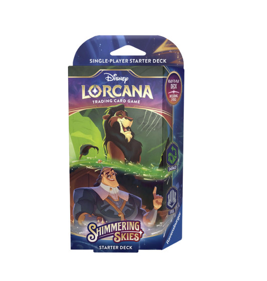 Disney Lorcana TCG: Shimmering Skies - Emerald & Steel Starter Deck (Scar & Kronk) - (ENG)