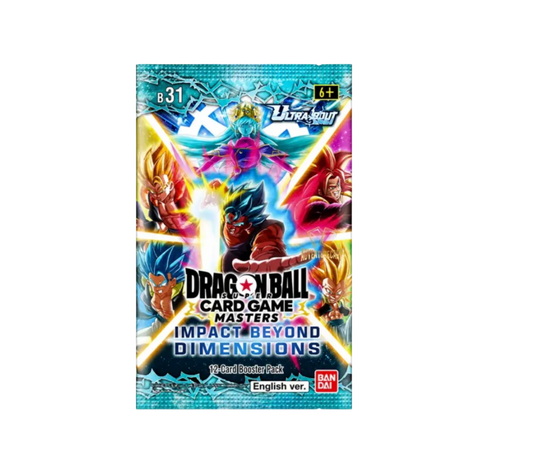Dragon Ball Super Card Game Masters: Impact Beyond Dimensions Booster Pack (B31) (12 Cards) - (ENG)