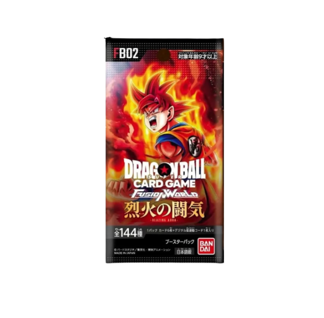 Dragon Ball Super TCG: Fusion World - Blazing Aura Booster Pack (FB02) (6 Cards) - (JP)