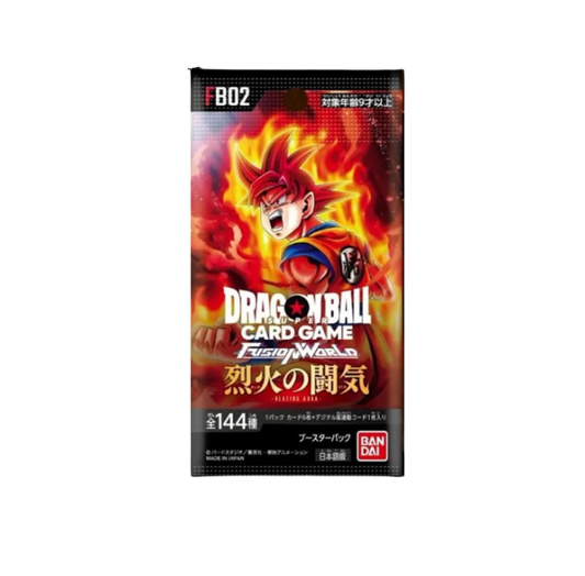 Dragon Ball Super TCG: Fusion World - Blazing Aura Booster Pack (FB02) (6 Cards) - (JP)