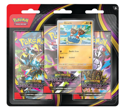 Pokémon TCG: Mega Evolution - Pitch Black 3-Pack Blister (Binacle) - (ENG)
