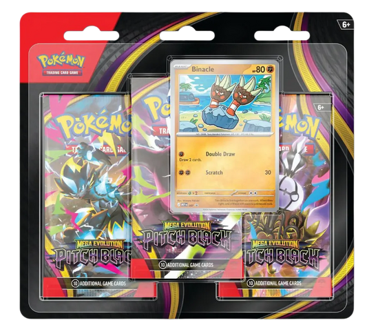 Pokémon TCG: Mega Evolution - Pitch Black 3-Pack Blister (Binacle) - (ENG)