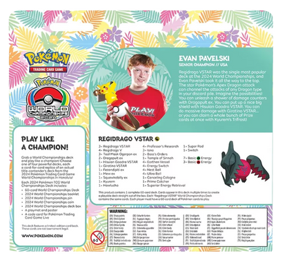 Pokémon TCG: 2024 World Championships Deck - Evan Pavelski (Regidrago VSTAR) - (ENG)