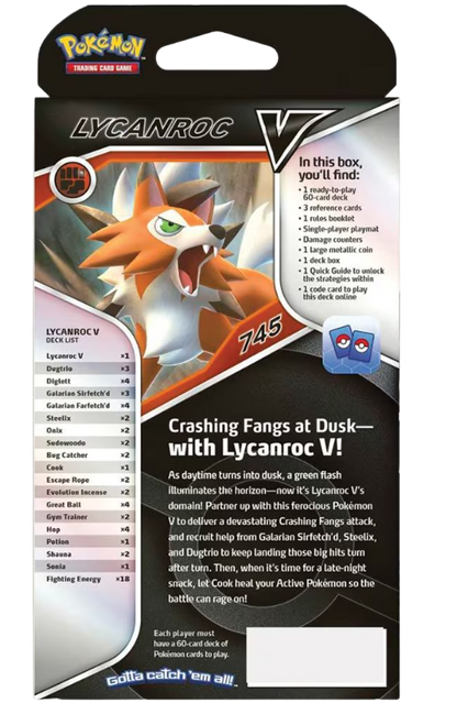 Pokémon TCG: Lycanroc V Battle Deck (60 Cards) - (ENG)