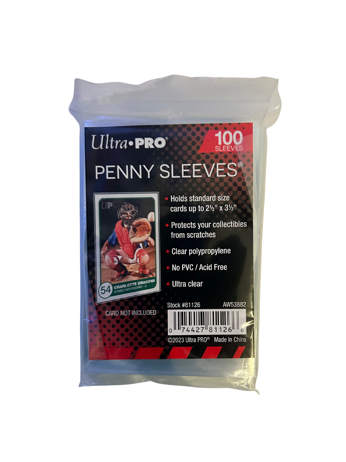 Ultra PRO Soft Card Sleeves (100 Count) - Archival-Safe "Penny Sleeves" for Standard TCGs